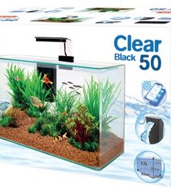 Zolux aquarium clear kit zwart (32 LTR 50X25X38 CM)