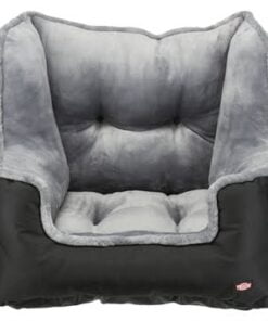 Trixie autostoel zwart / grijs (50X50X40 CM)