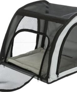 Trixie autostoel grijs / zwart (44X40X37 CM)