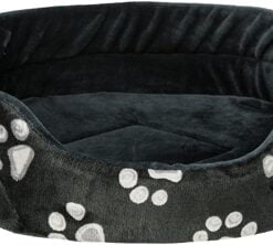 Trixie hondenmand jimmy ovaal zwart met pootprint (85X75 CM)