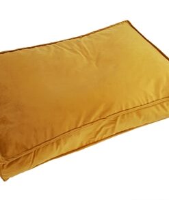 Woefwoef hondenkussen lounge velvet geel (120X90 CM)