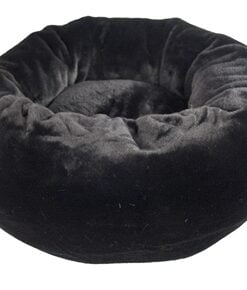 Foeiii cozy pluche relax donut zwart (60X22X22 CM)