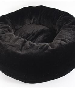 Foeiii cozy pluche relax donut zwart (70X22X22 CM)