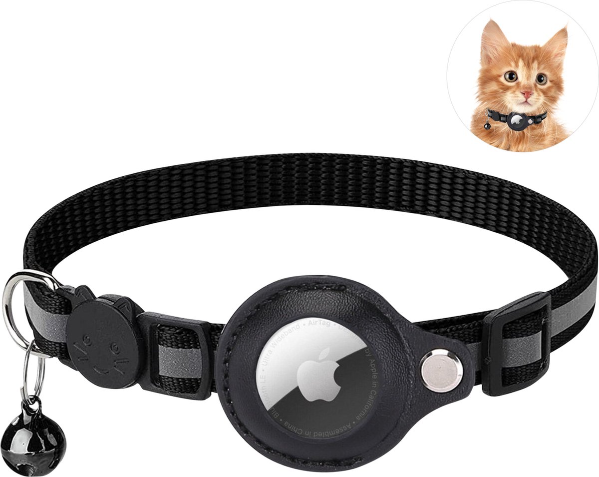 Alcatraz Island uitstulping joggen Airtag halsband kat - Apple Airtag Kat- & hond - Airtag katten halsband - 5  cm t/m 35 cm - Reflecterend & comfortabel | Apple Airtag niet inbegrepen! -  Blijhuisdier.nl