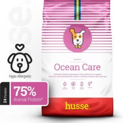 Husse Ocean Care - Zalm & Rijst - Hypoallergeen Hondenvoer voor Volwassen Honden - 5 x 150g proefpakket