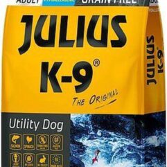 Julius K9 - Graanvrij en hypoallergeen hondenvoer - hondenbrokken op zalm & aardappel basis - voor volwassen honden - 3kg